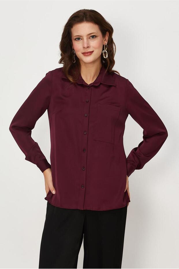 Shirt Collar Bluz 46676