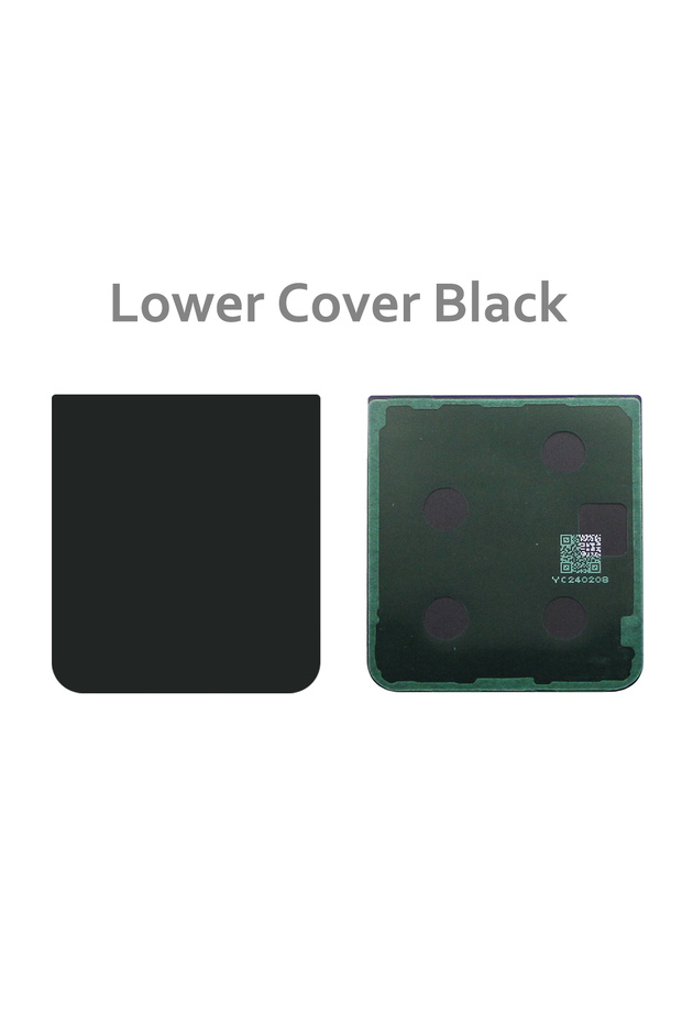 Lower Black For Z Flip5 SM-F7310 F731B F731U/N Back Cover Glass Replacement Battery Rear Door Housi