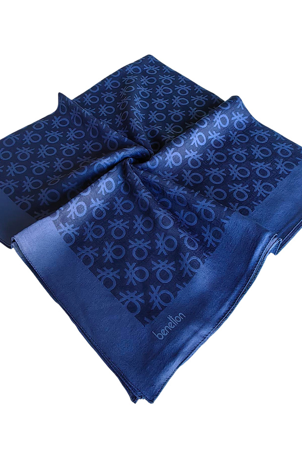Benetton Elegante Scarf 1024-1919 Navy Blue