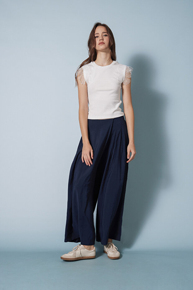 Pareo Pants with Elastic Waist