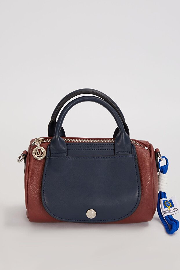 Dark Brown Multicolor Handbag