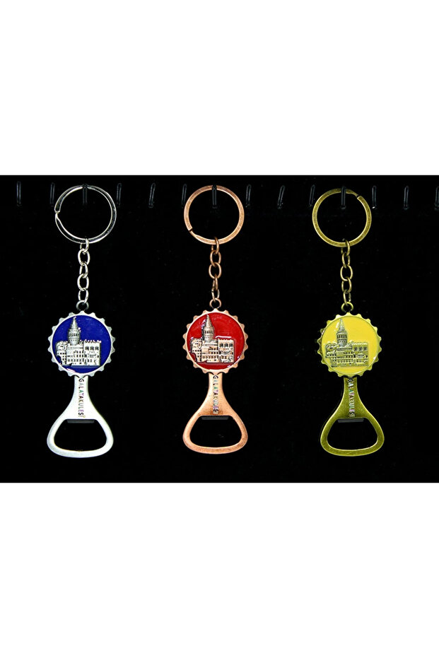 Metal Galata Tower Keychain and Opener Model 2