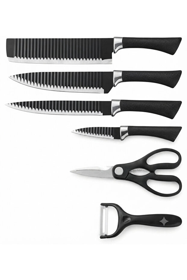 6-Piece Professional Stainless Steel Kitchen Knife Set