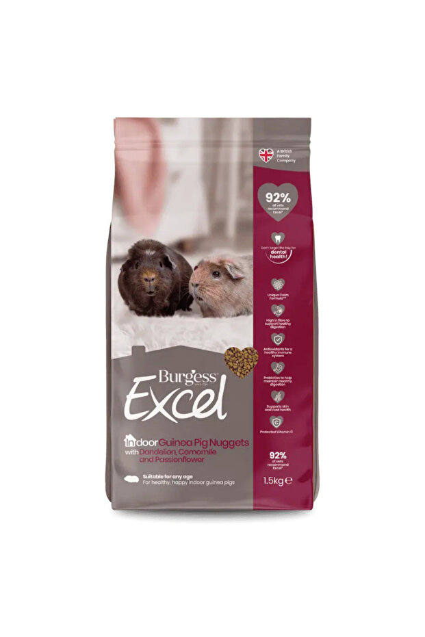 Excel Indoor Guinea Pig Nuggets 1.5KG