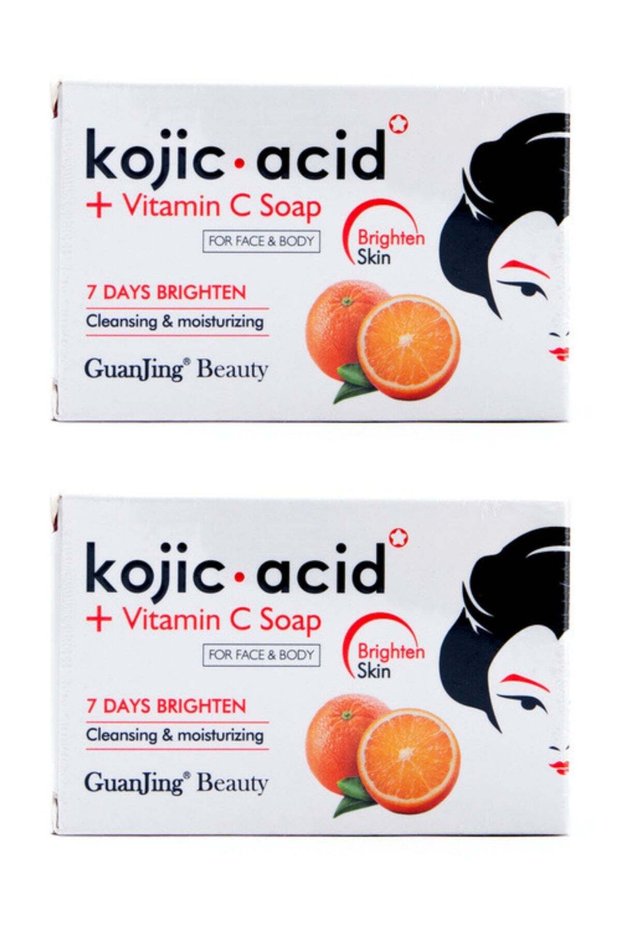 Kojic Acid And Vitamin C Soap For Face And Body 120g - Pack of 2