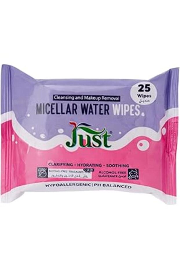 MICELLAR WATER WIPES FOR CLEANSING & MAKEUP REMOVAL 25 WIPES