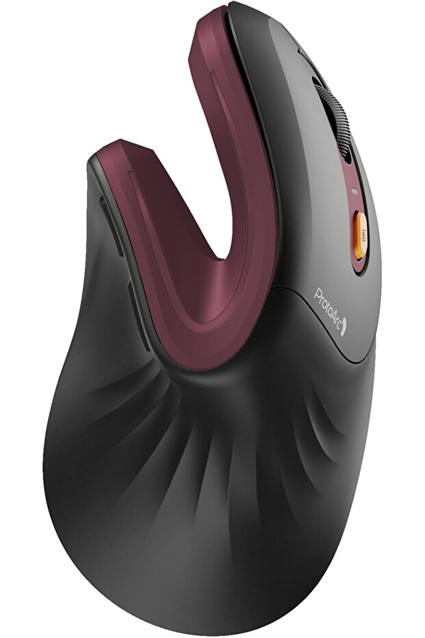Ergonomic Mouse, EM11 NL Wireless Vertical Mouse, Ergo Mouse with Multi-Device, USB-C Rechargeable Mice for Windows, Mac OS, PC/Notebook/Laptop Red