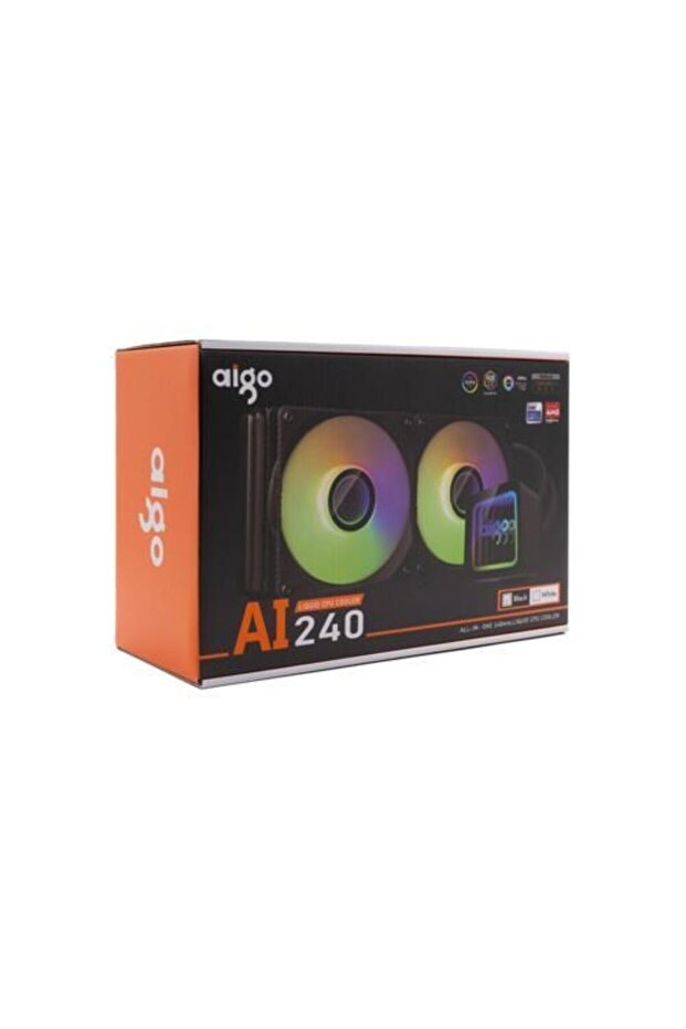 Ai240 Lga1700/Am4/Am5 240 mm Argb Black Liquid Cooling