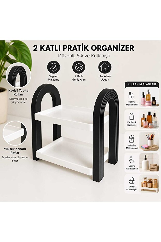 2 Katlı Pratik Organizer
