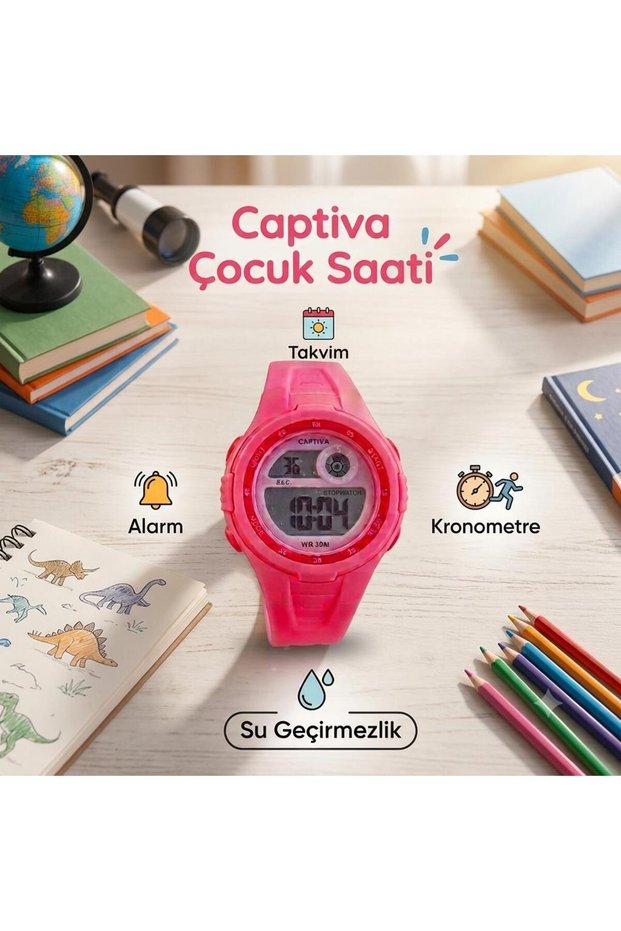 Children's Wristwatch with Alarm and Stopwatch