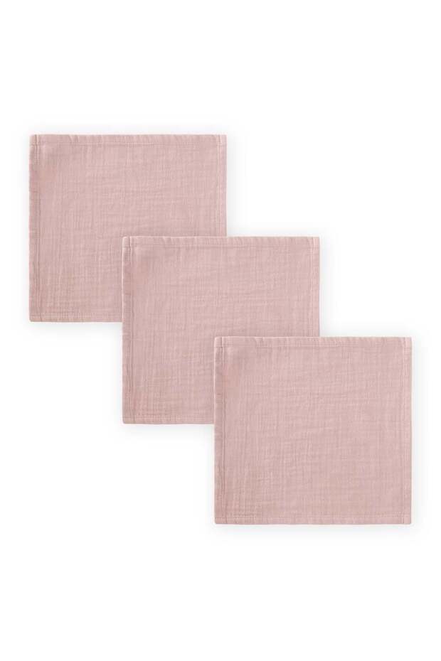 Organic Muslin Triple Mouth Cloth Powder Pink