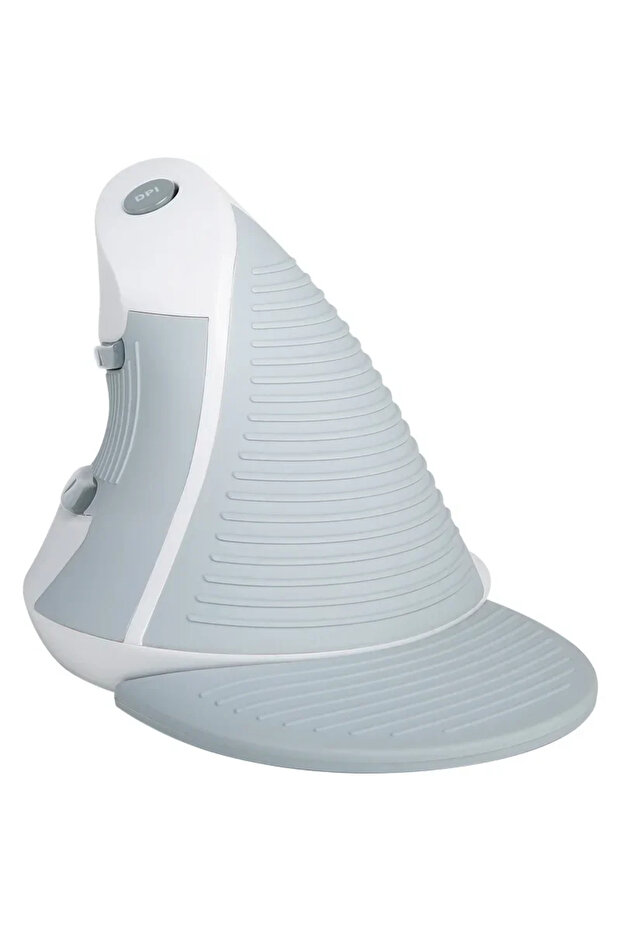 White M618BU White Wired Ergonomic Vertical Mouse 1600 DPI 6 Buttons Optical Right Hand Mice with Wr