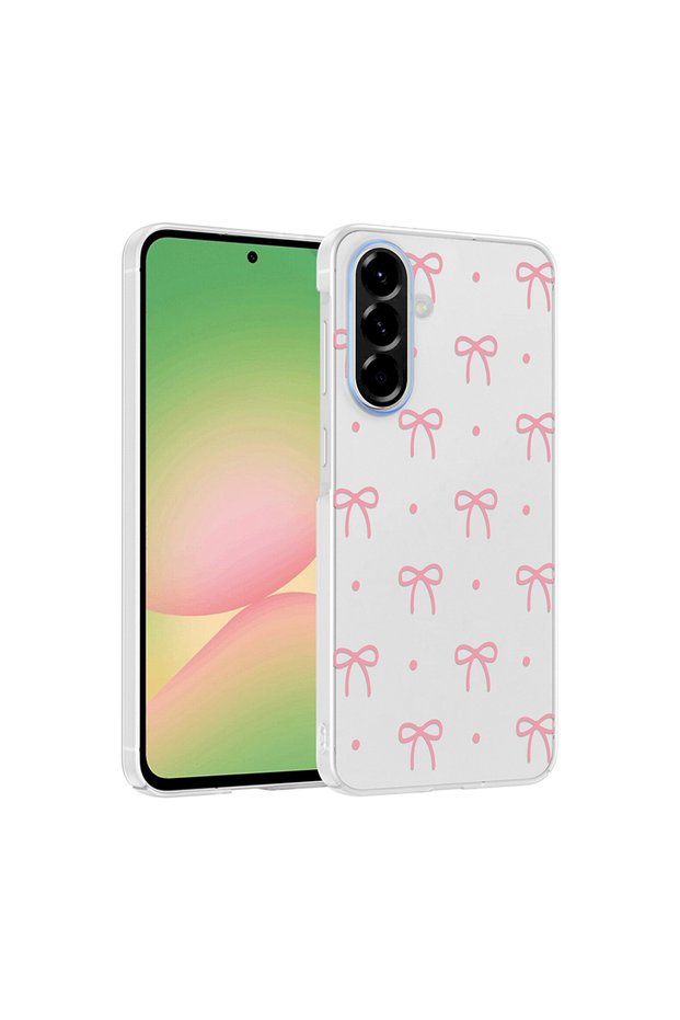 حافظة لهاتف Galaxy A57 مع غطاء صلب مزود بمشبك بنمط فاخر وواقٍ للكاميرا