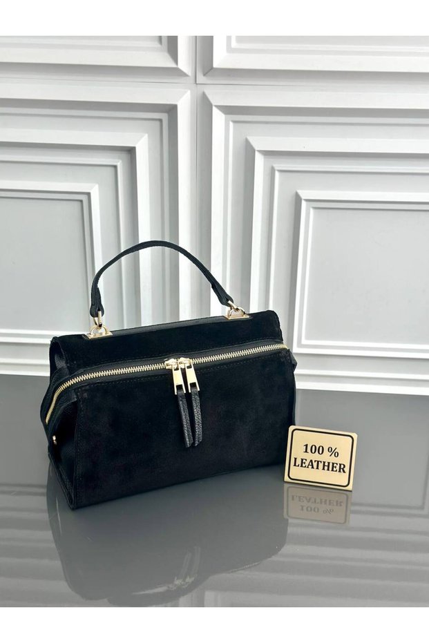 Mesbag Women's Bag Genuine Suede Leather Shoulder Bag