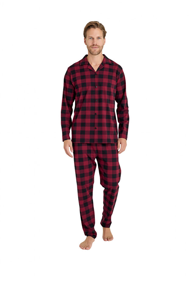 9209-Kly Plaid Men's Pajama Set