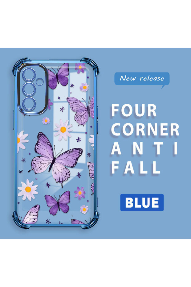 Samsung Galaxy M23 Compatible Transparent Back Four-Corner Reinforced Impact Protection Silicone Case