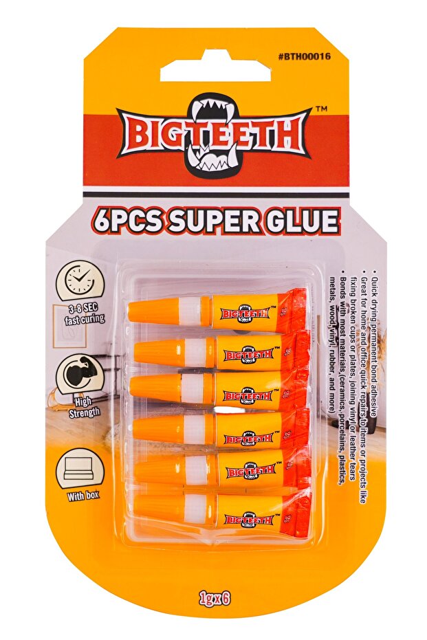 6PCS Super Glue 1gx6pc With box