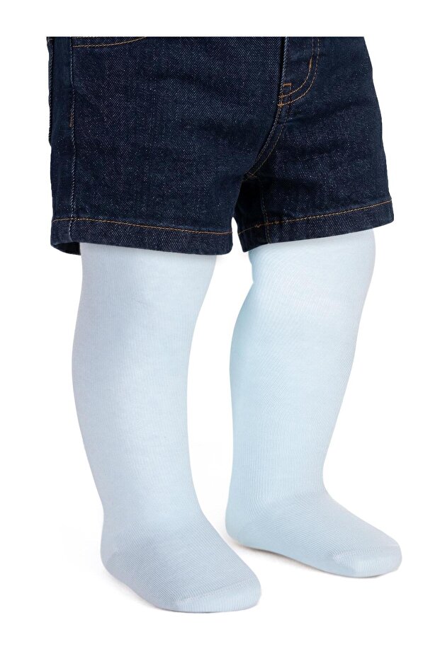 Plain 6-Pack Baby Boys' Tights - Blue