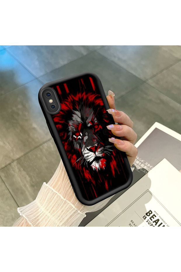 iPhone XS Max Compatible Black Silicone Case with Shockproof Camera Protection