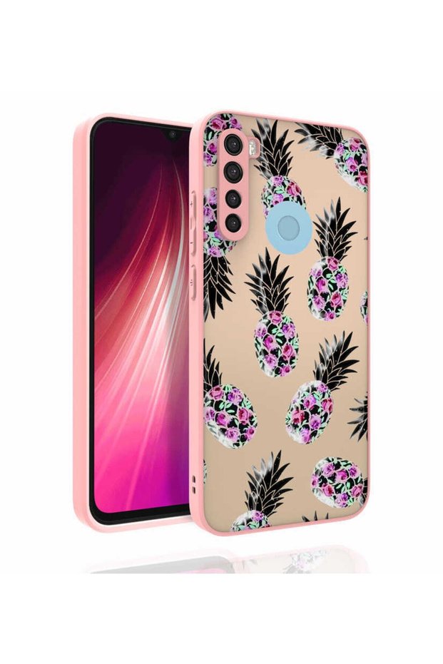 حافظة متوافقة مع هاتف Xiaomi Redmi Note 8، غطاء نورا لامع مع حماية للكاميرا