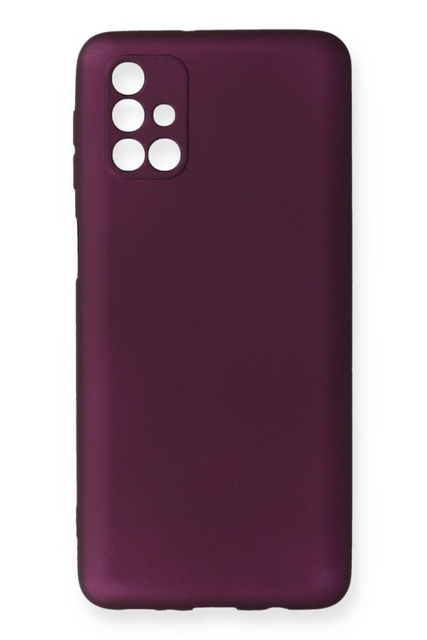 Compatible Case for Samsung Galaxy M31S Soft Colorful Flexible Premium Rubber Silicone - Plum
