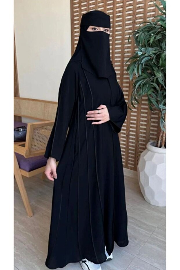 عباية عملية بتصميم قيطان جديد175 فخم