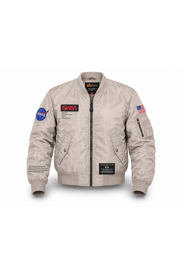 Ribana Collared Pilot Coat Cream "Nasa"