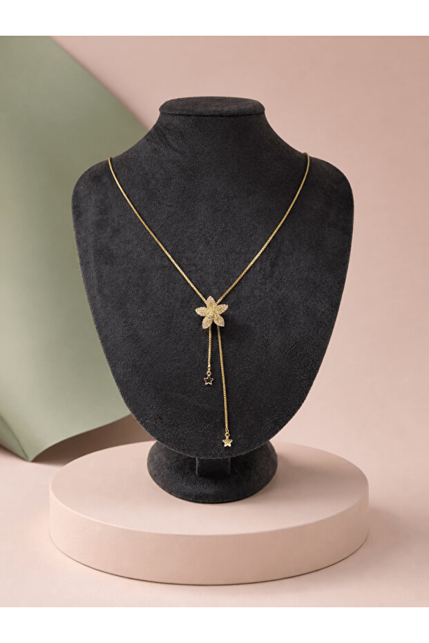 Gold Lilyum Kolye