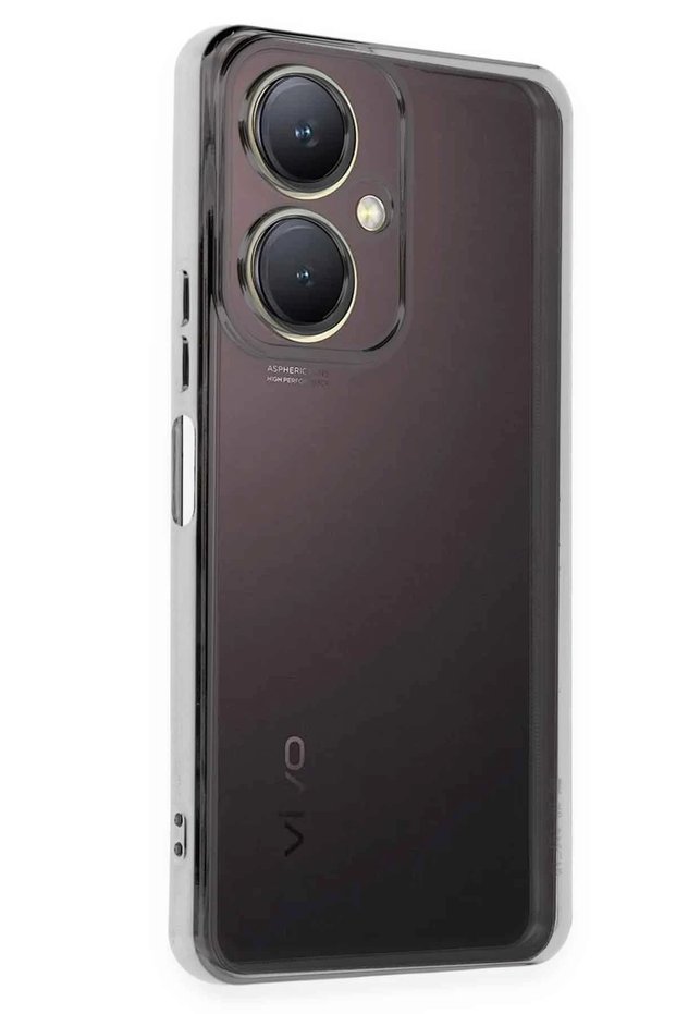 Aconcept Vivo Y27 Case with Lens Silicone (102807) - Silver