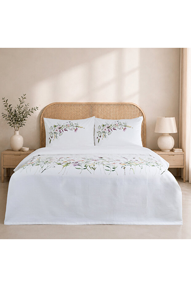 Poem 100% Cotton Double Pique Set White 200X230 White