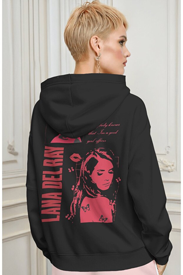 Lana Del Rey Singer Back Printed Unisex Oversize Premium Hoodie