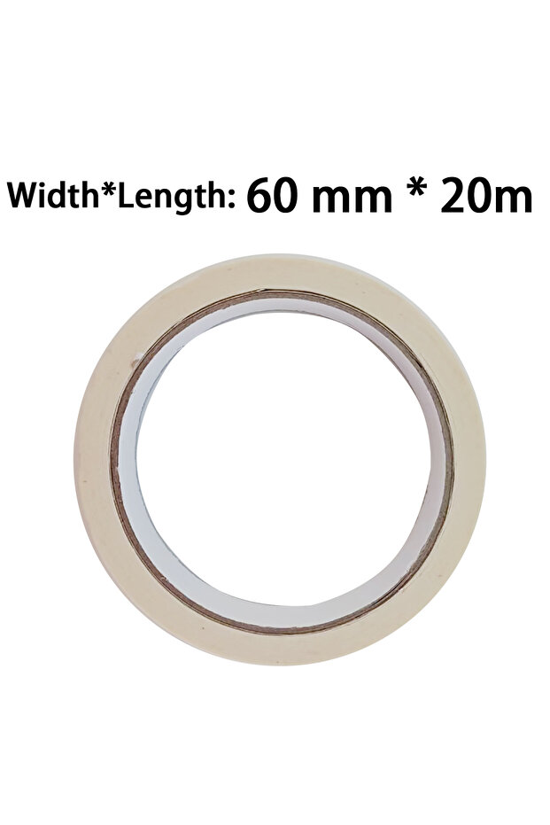 60MM 20M 20m/50m Masking Tape White Writable Sealing Self Adhesive Tape Waterproof for Art Painting