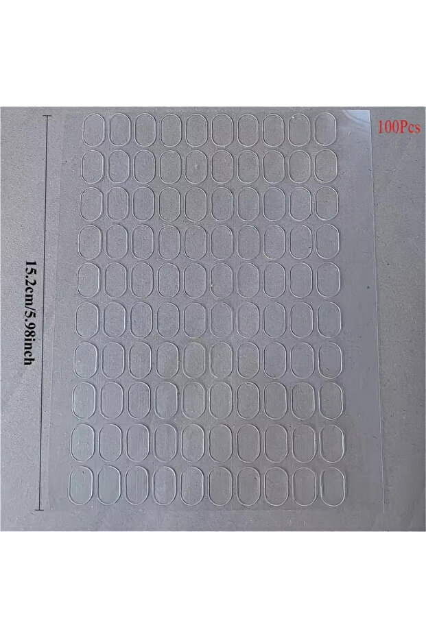 1 Set-100 Pieces 100pcs Clear Double Sided Adhesive Dots Putty Removable Nano Gel Sticky Tack Non-To