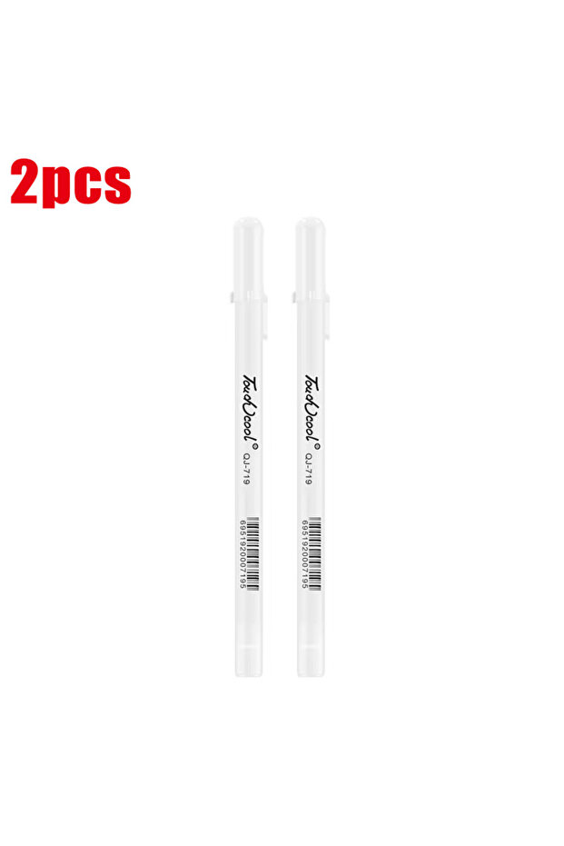 2pcs 1-6Pcs White Manga Marker Pens Set 0.8mm Permanent Ink Waterproof Art Brush Pen for Scrapbookin