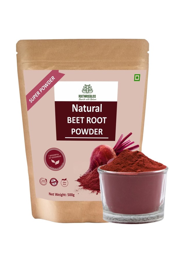 Natural Beetroot Powder 498g – 100% Pure, Antioxidant-Rich Superfood, Plant-Based Supplement for Energy
