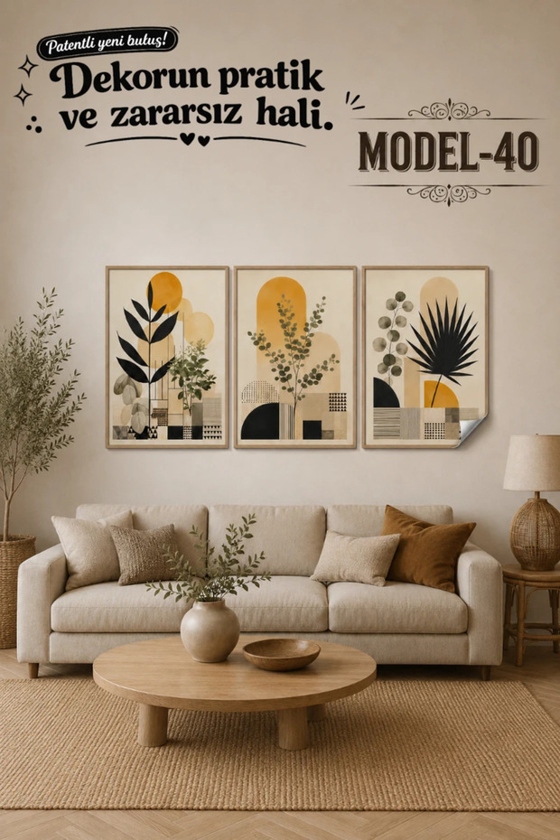 Static Cling Table - Poster Modern (Model- 40)