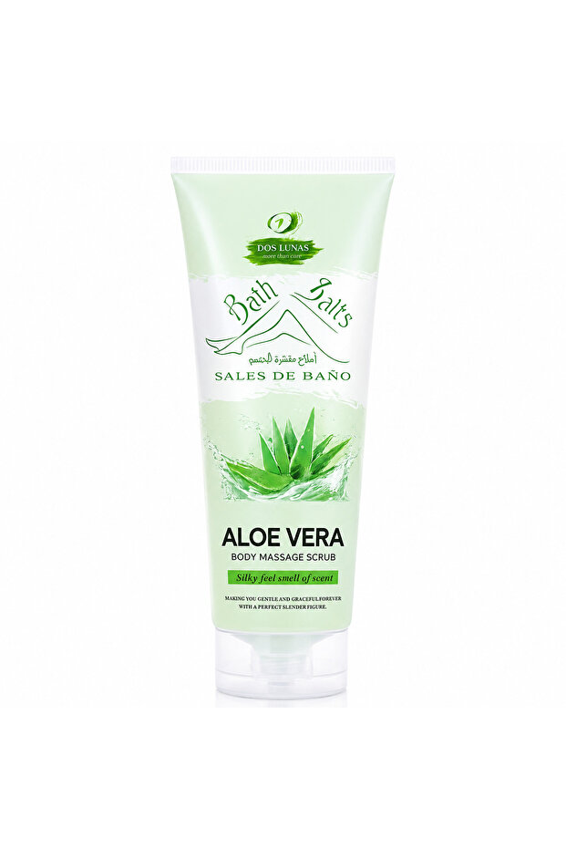 Dos Lunas Bath Salts Body Massage Scrub Aloe Vera 380 mL