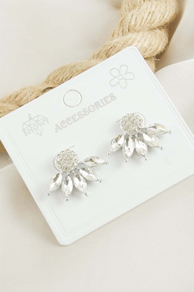 Flower Stone Earrings