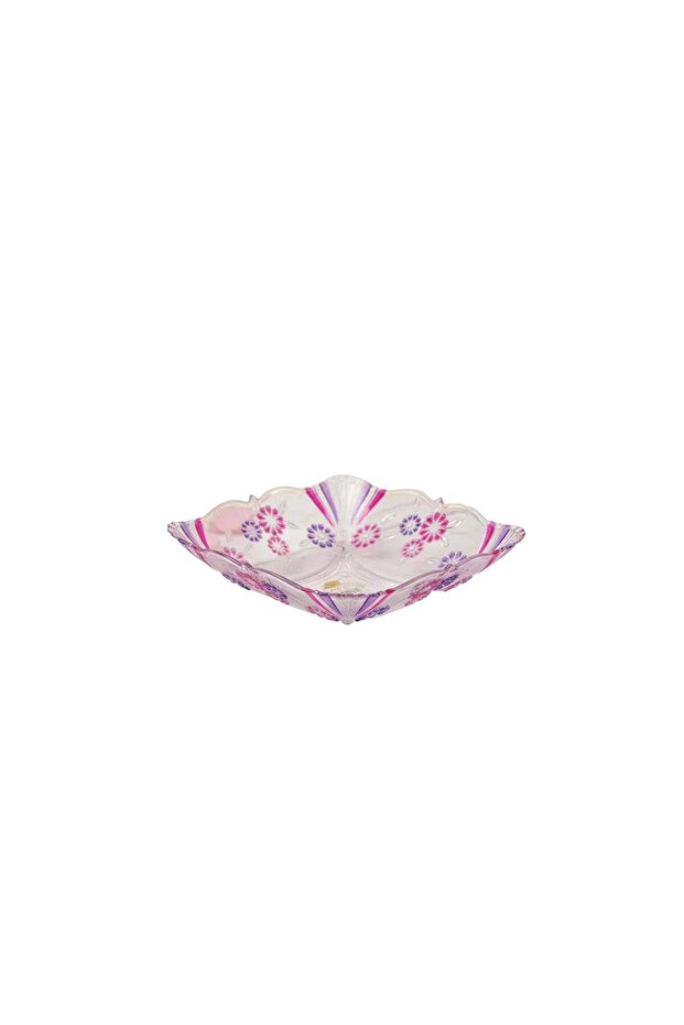 Decorative Small Plastic Plate Square 19cm