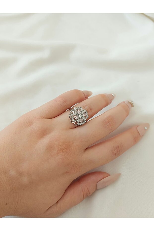 Clover Steel Stress Ring Can Be Adjusted to Fit the Finger
