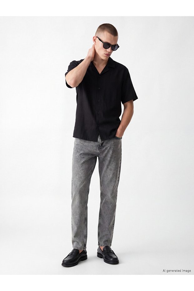 Vizyon New Season Anthracite 700 Straight Fit Men's Jean Trousers
