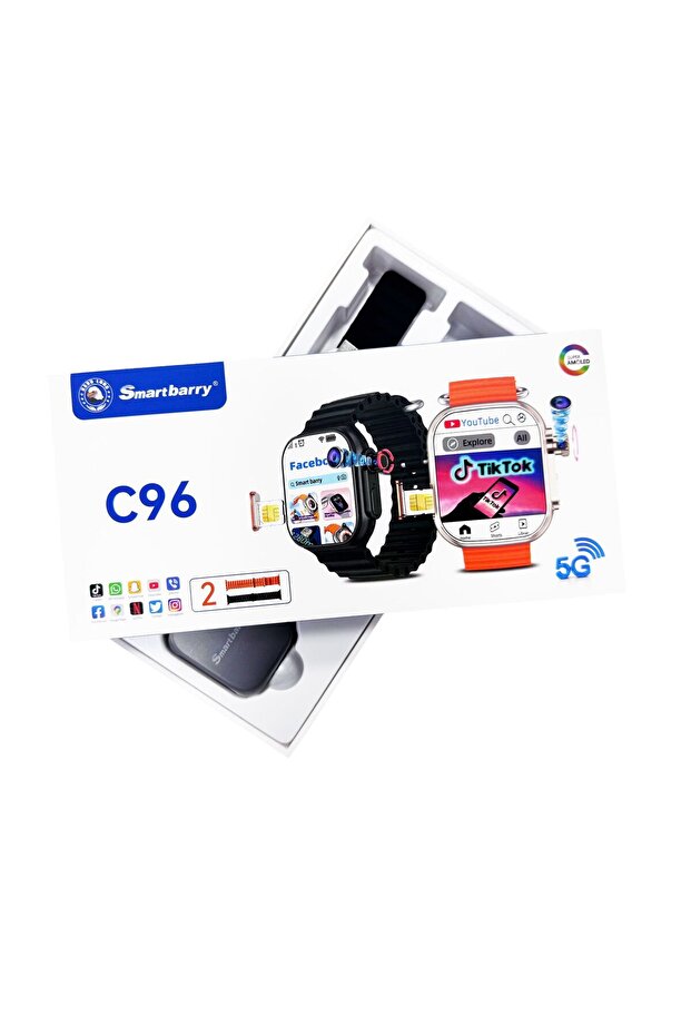 C96 Smart Watch 5G Card Insert Universal Network Rotating Camera