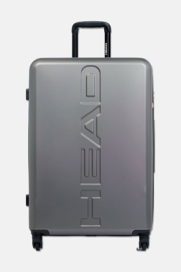 28 Inch Brand Logo Check In Spinner Luggage, Grey