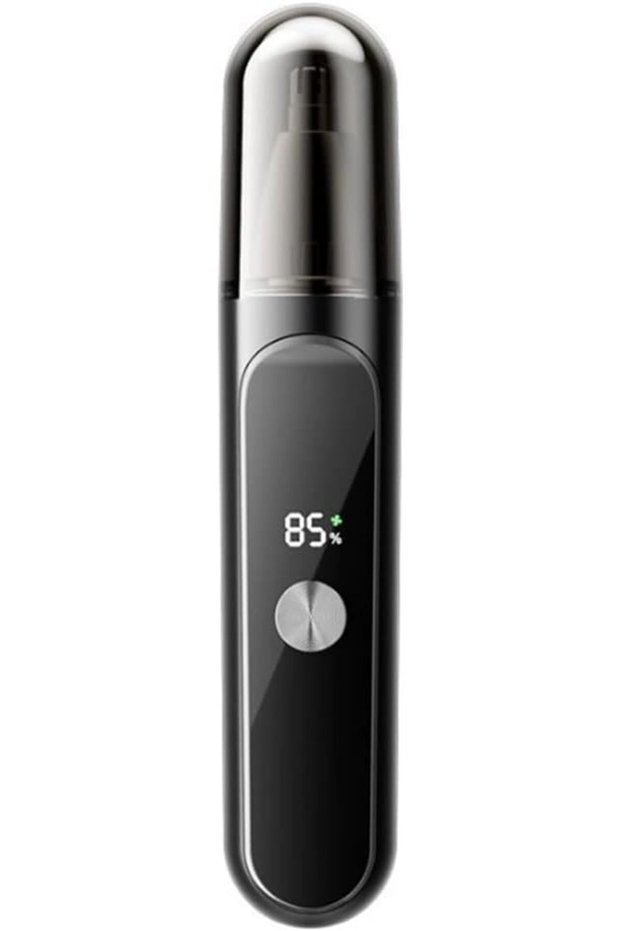 Unisex electric nose hair trimmer with a mini rechargeable low-noise electric trimmer
