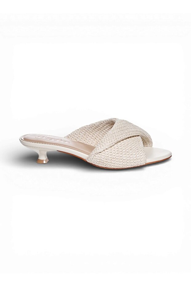 Low Heel Flat Slide Sandals