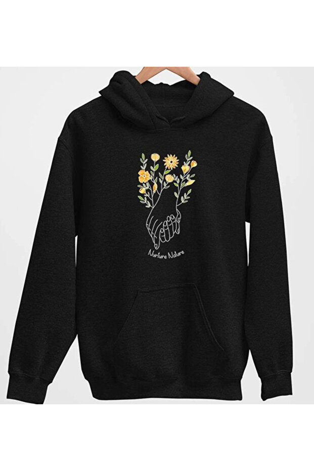 Unisex Printed Hooded Sweatshirt