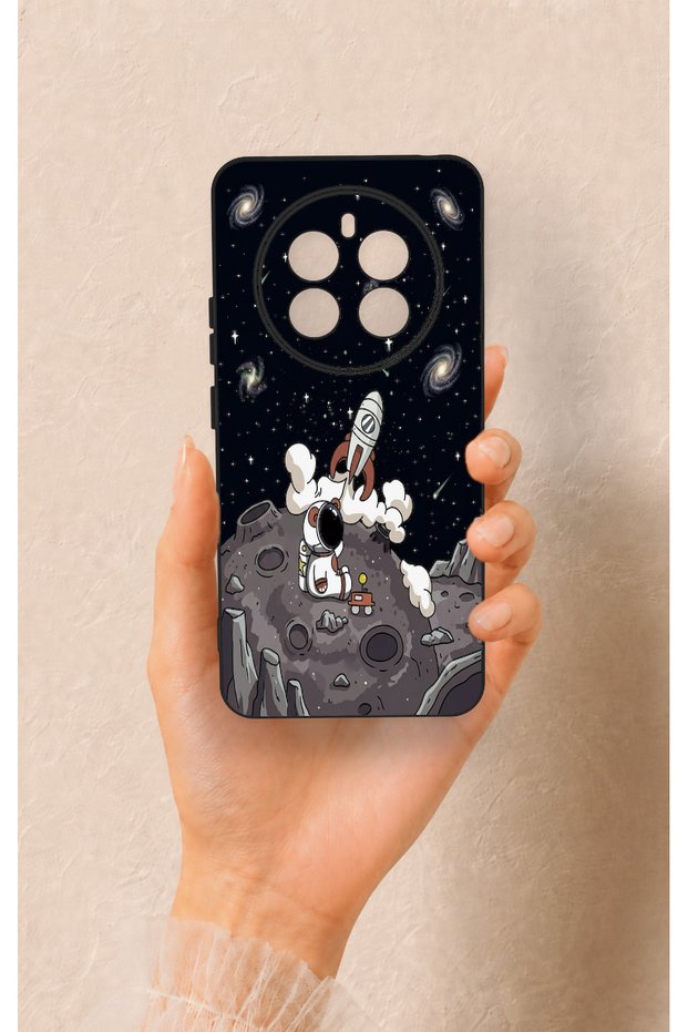Realme 12 4g Compatible Space Astronaut Patterned Silicone Case