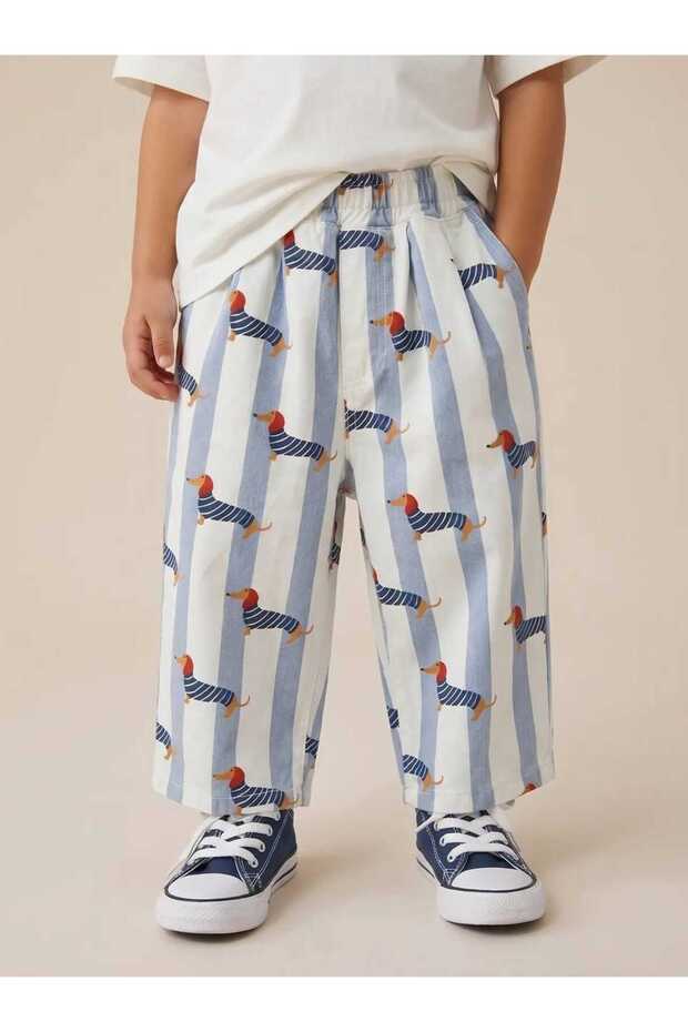 Children's Pants Dog Balloon Jeans