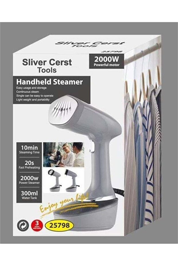 Compact Handheld Garment Steamer 2000W for Quick Clothes Refresh and Ironing