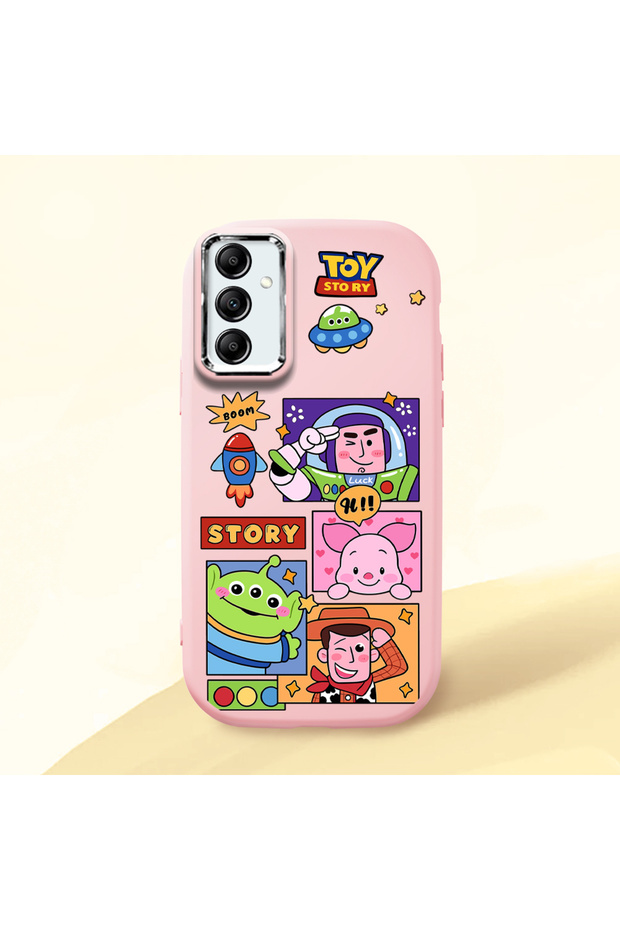 Pink Silicone Case with Shock-Absorbing Camera Protections Compatible with Samsung Galaxy A14 4G/5G